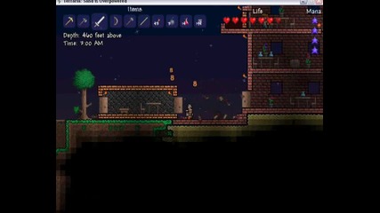 Mario in Terraria ep.4 p.2; ep.5-again I don't kill blood moon!