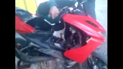 Aerox o6te bes turbo sas reduktor