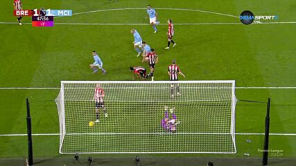 Manchester City with a Goal vs. Brentford