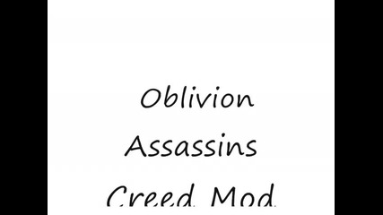 Assasin's Creed Altair's Gear Mod In Oblivion