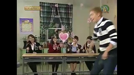 101030 Taecyeon (2pm) dancing to A (rainbow) Breathe (miss A) @ Oh My School 