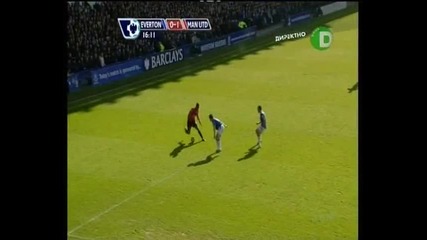 Everton - Man U Berbatov gol 20.02.2010 