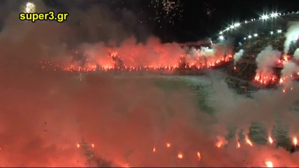 Ето това са фенове !! Aris Thessaloniki