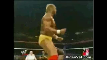 Hulk Hogan Slams Andre The Giant At Wrestlemania 3