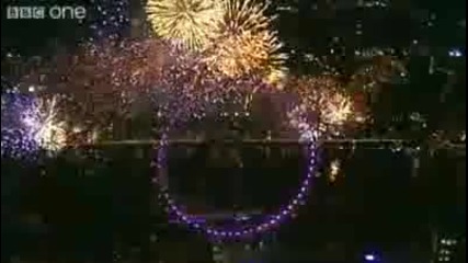 London Fireworks on New Years Day 2010 - New Year Live - Bbc One 