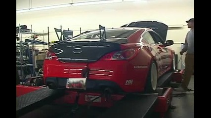 Mode Racing Hyundai Genesis Coupe 2.0 Turbo on Dyno with Tune 