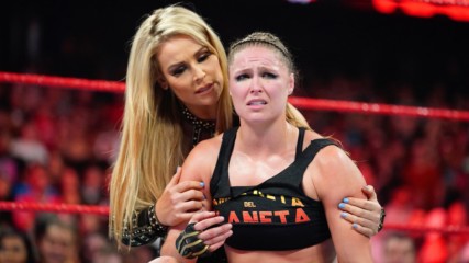 Natalya helps Ronda Rousey leave the arena following The Bella Twins' attack: WWE.com Exclusive, Oct. 8, 2018