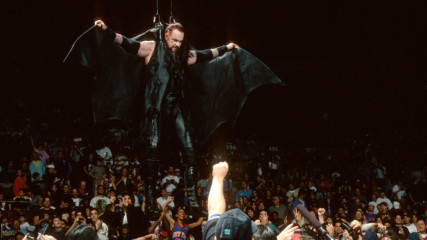 The Undertaker descends from the rafters: Survivor Series 1996