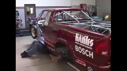 Diesel dragster Duramax engine