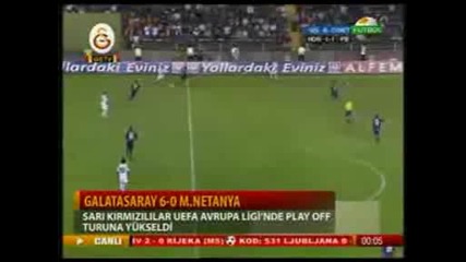 Galatasaray 6 - 0 Maccabi Netanya [ozet] [06.08.09]