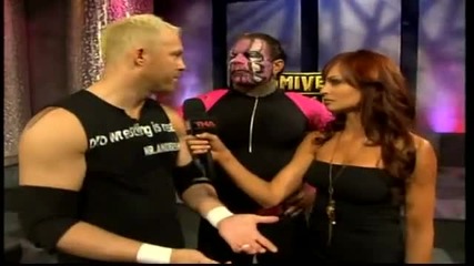 Christy Backstage With Mr Anderson Jeff Hardy