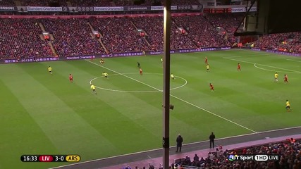 (2014) Ливърпул - Арсенал (5-1) Sterling - 1st Goal