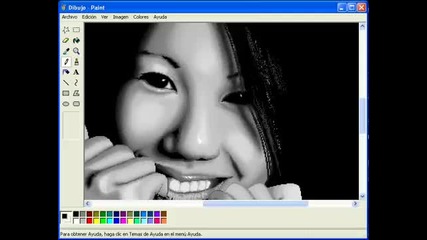 How to draw a woman with Ms Paint #4 