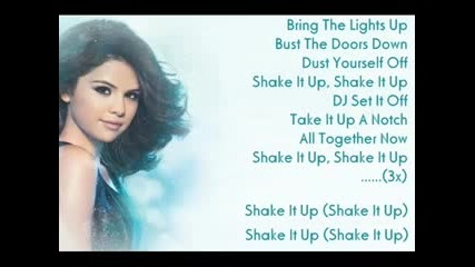 Shake It Up - Selena Gomez Lyrics