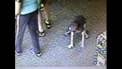 Demon child caught on security camera