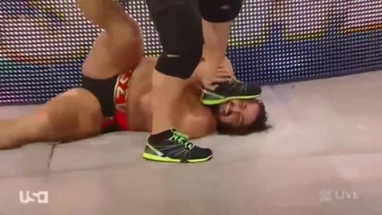 Джон Сина пребива Русев - Raw 16.02.15