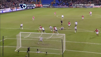 Bolton - Arsenal - 0:1 - гол на Фабрегас 