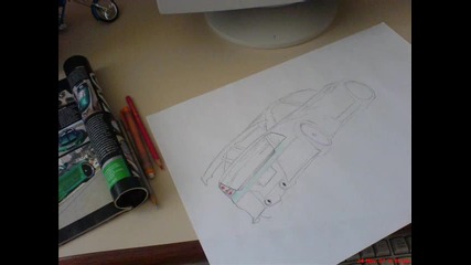 Car drawings by