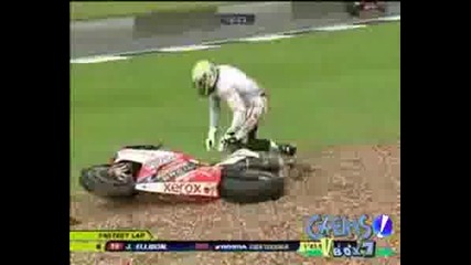 Падания Мото Gp 2008г