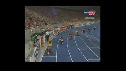 Юсеин Болт със световен рекорд на 200 метра 19.19 секунди 