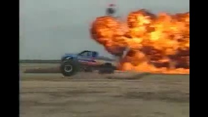 Big Foot monster truck jumps