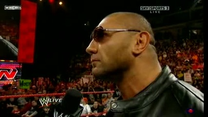 Wwe Raw 23.11.09 Kane confronted Batista 