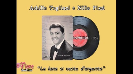 Sanremo 1951 - Achille Togliani e Nilla Pizzi - La luna si veste d' argento