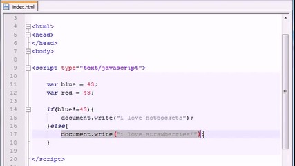 Beginner Javascript Tutorial - 15 - if/else Statement