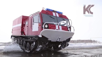 Руска верижна пожарна • Четра Тм-140 !