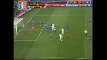 24.06.2010 Словакия - Италия 2:0 Гол на Роберт Витек - Мондиал 2010 Юар 