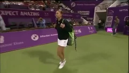 Wta Doha 2010 - Last Day Of Group Stage Highlights , Elena Dementieva Retires From Tennis 