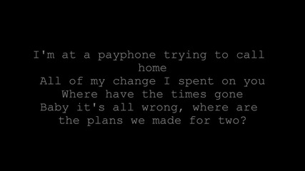 Maroon 5 Feat. Wiz Khalifa - Payphone (lyrics)