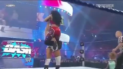 Wwe Diva - Melina - Rolling Front-chancery Takedown Followed By Multiple Punches