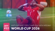 Ден 22: Най-бързият гол с най-бързата мрежа*