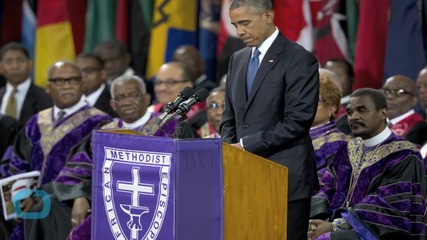 Obama Delivers Passionate Race Lecture At Eulogy