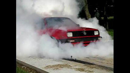 golf gti crazy burnout 