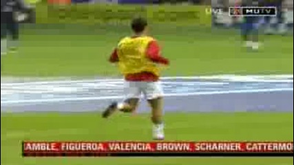 Cristiano Ronaldo Warm Up freestyle Vs Wigan ~ Exclusive 13.05.09 