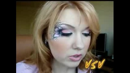 Pink Flowers makeup art - - - Part 4