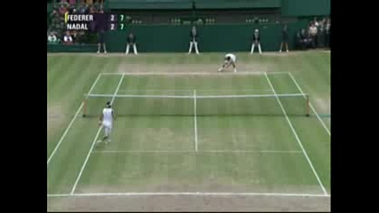 Велика Компилация С Roger Federer С/у Rafael Nadal На Уймбълдън 2008г.
