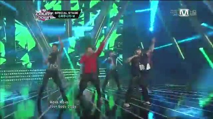 [1080p Hd] 130131 M! Countdown Super Junior-m - Go + Break Down