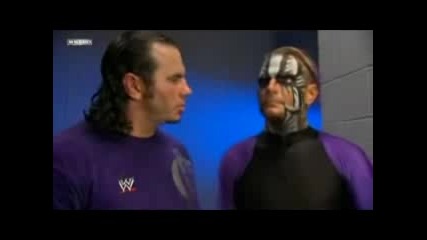 Jeff and Matt Backstage Before Jeff Hardy Leaves Smackdown 