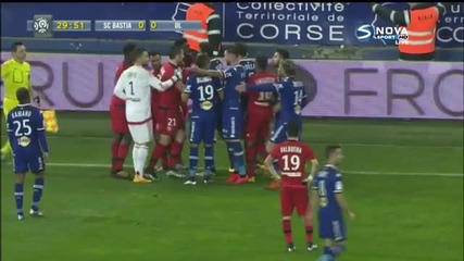 Бастия - Лион 0:0 /първо полувреме/