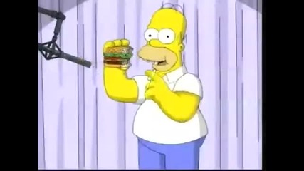 Burger King - Реклама с Хоумър Симпсън 