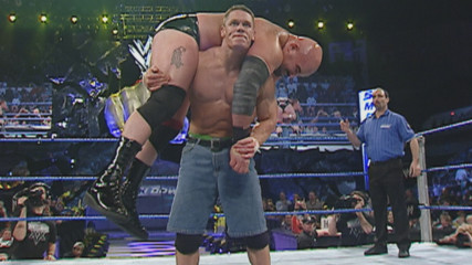 John Cena demolishes A-Train with a vicious Attitude Adjustment: SmackDown, Jan. 8, 2004 (WWE Network Exclusive)