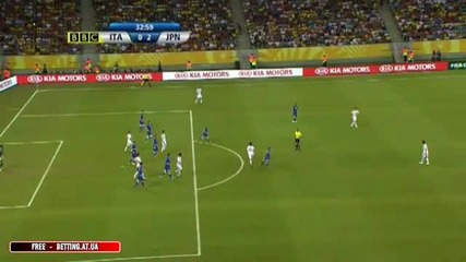 Confederations Cup Italy vs Japan 0-2 Kagawa 33'