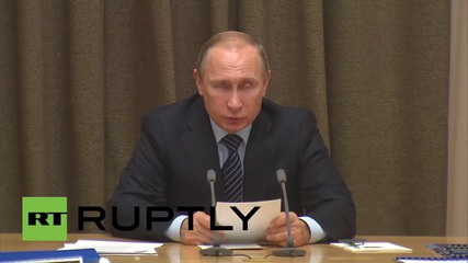 Russia: Putin rules out 'some kind of arms race' at defence meeting in Sochi