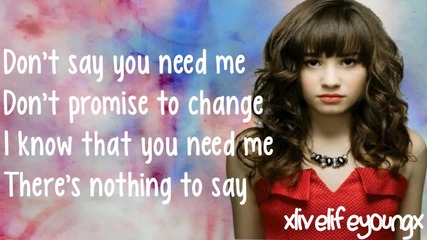 Demi Lovato - Shut Up And Love Me