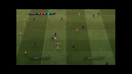 fifa 2011 gameplay Mu-mc 2-2