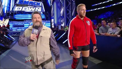 Jack Swagger engages in an in-ring stand-off with Rusev: Smackdown, July 4, 2014