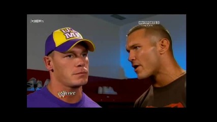 Wwe Raw 18.10.10 John Cena and Randy Orton Backstage Segment 